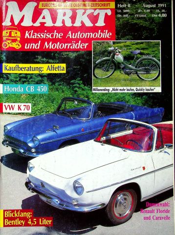 Deckblatt Oldtimer Markt (08/1991)